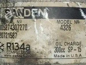 Used SANDEN A/C Compressor Image
