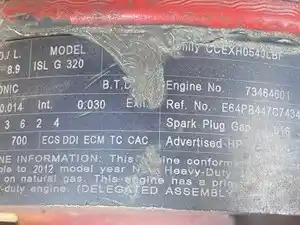 Used 2013 CUMMINS ISL Engine Assy Image