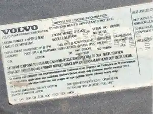 Used 2015 VOLVO D13 Engine Assy (Stock #540101)) Part Image