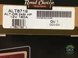 New MACK Alternator (Stock #1000-ALT8719)) Part Image
