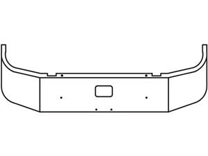 New 2012 Peterbilt 335 Bumper (Stock #HOF001018)) Part Image