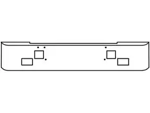 New 2000 Kenworth K100E Bumper (Stock #FB201006)) Part Image