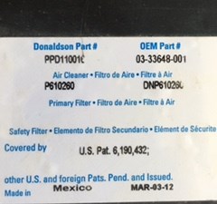 Freightliner Cascadia Air Cleaners (Stock #2127) Part Image