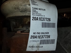 Used 2001 Cummins ISC Turbo (Stock #20A1E37726)) Part Image