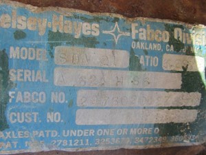 Used Fabco SDA 21 Axle, Complete Rear (Stock #1388571)) Part Image