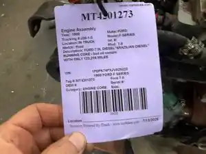 Used 1988 Ford 7.8 Engine Assy (Stock #MT4201273)) Part Image