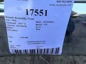 Used 2019 PETERBILT 579 Bumper (Stock #17551)) Part Image