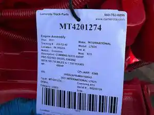 Used 2021 Cummins X15 Engine Assy Image