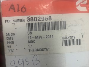 New Cummins N14 Plus Engine Misc Part (Stock #601)) Part Image