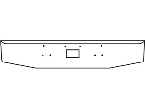 New Universal Peterbilt 379 EXT Bumper (Stock #1079)) Part Image