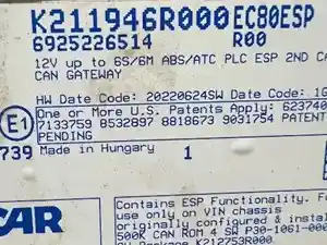 Used 2023 Bendix ABS Control Module Image