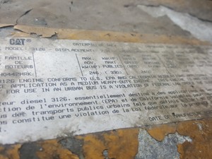 Used 2000 Caterpillar 3126 Engine Assy (Stock #20-122-4)) Part Image