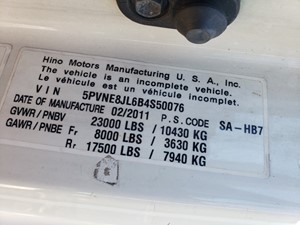 Used 2011 Hino 268 Front Axle, Complete Image