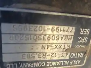 Used 2006 Axle Alliance RT40-4N Front Rear (Tandem Front) (Stock #P-663)) Part Image