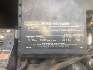 Used 2004 onan 4.5KW Genset (Stock #111020-1)) Part Image
