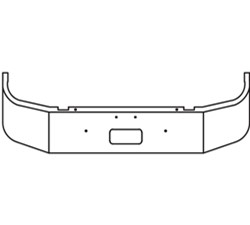 New 2005 Peterbilt 330 Bumper (Stock #HP001018)) Part Image