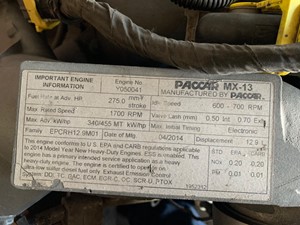 Used 2015 PACCAR MX13 Engine Assy (Stock #31622-5)) Part Image