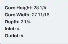 Image 3 of part New 2000 Kenworth T600 Charge Air Cooler