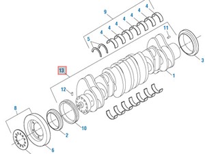New Caterpillar C15 Crankshaft (Stock #370008)) Part Image
