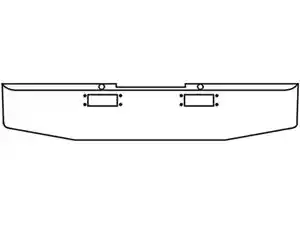 New Peterbilt 359 Bumper (Stock #HA001002)) Part Image