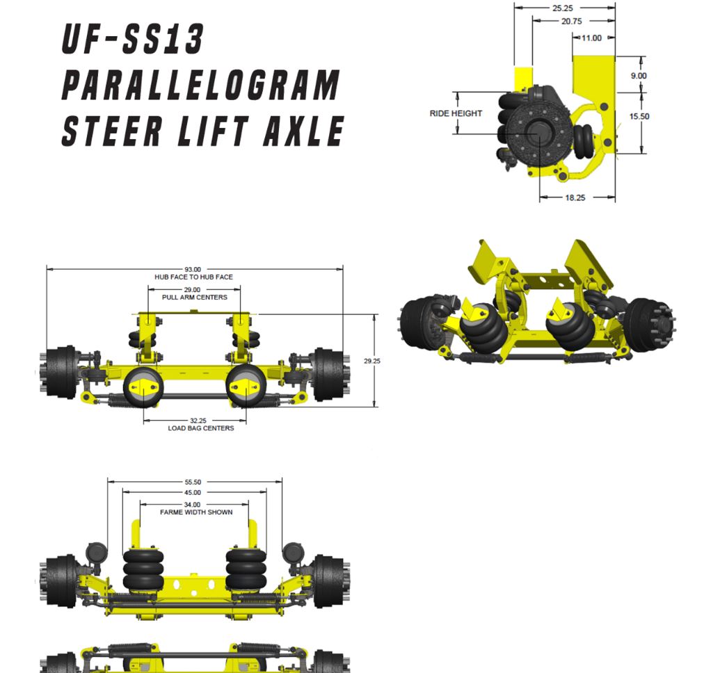Tag Axles Holst Truck Parts