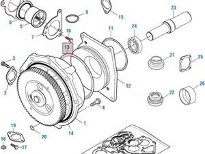Aftermarket Universal Caterpillar 3406 Water Pump (Stock #9914)) Part Image