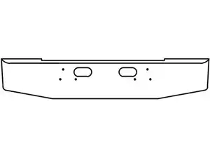 New Universal Ford L SERIES Bumper (Stock #BA001002)) Part Image