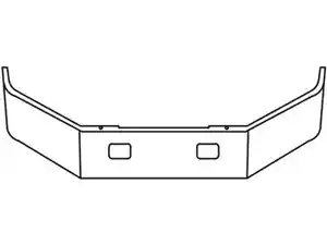 New Universal Freightliner FL60 Bumper (Stock #CK002015)) Part Image