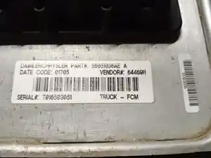 Used 2005 RAM 2500 Body ECM (Stock #242076)) Part Image