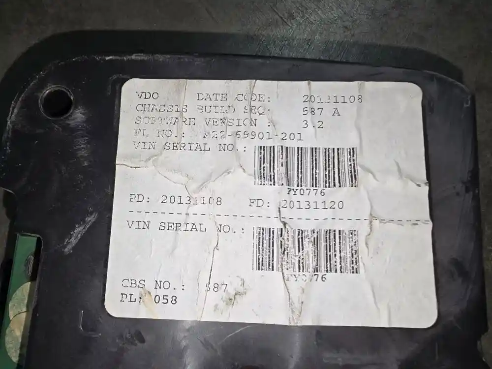 Image 3 of part Used 2014 Freightliner M2 106 Instrument Cluster