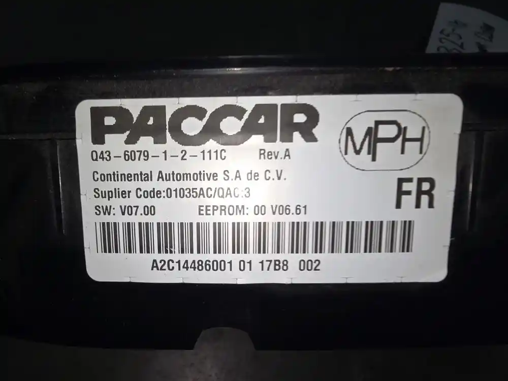 Image 3 of part Used 2020 Peterbilt 579 Instrument Cluster