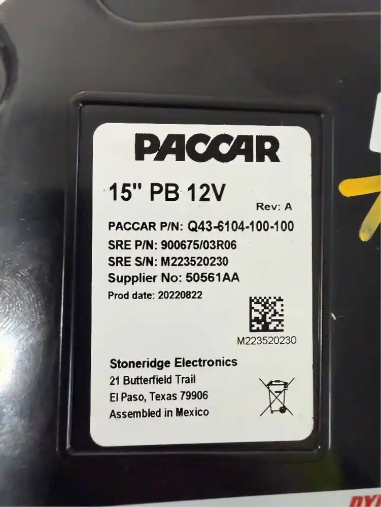Image 4 of part Used 2023 Peterbilt 579 Instrument Cluster