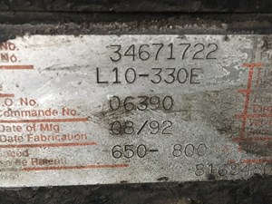 Used 1993 Cummins L10E Engine Assy (Stock #P-555)) Part Image