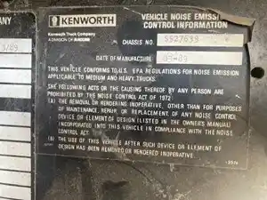 Used 1989 Kenworth T800 Cab (Stock #P-889)) Part Image