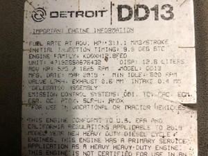 Used 2020 Detroit DD13 Engine Assy Image