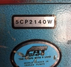 New CAT PUMPS Part by Number (Stock #5CP2140W)) Part Image