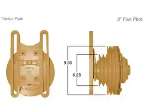 Remanufactured Caterpillar 3406 Fan Clutch/Hub (Stock #791097)) Part Image