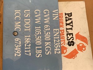 Used 2014 INTERNATIONAL PROSTAR Door Ass'y (Rear/Back) (Stock #16057)) Part Image