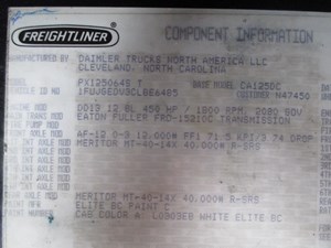 Used 2012 FREIGHTLINER CASCADIA 125 I Beam (Stock #2723)) Part Image