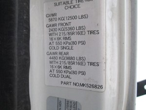 Used 2012 MITSUBISHI FUSO Axle, Complete Rear (Stock #2224)) Part Image