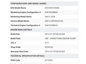 Used 2014 Cummins ISX12 Engine Assy Image