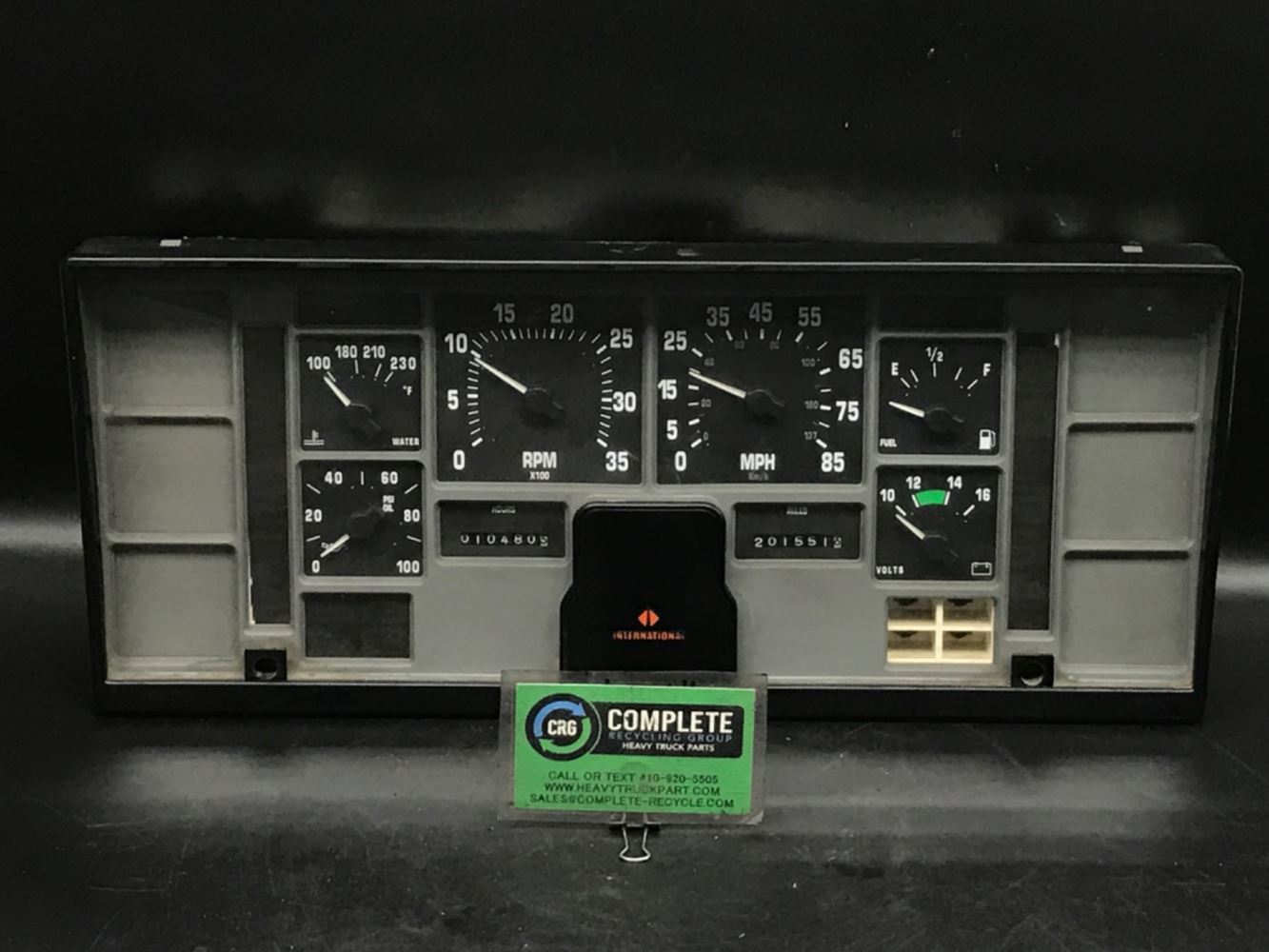 INTERNATIONAL 4700 GAUGE CLUSTER NOT WORKING visual data 6