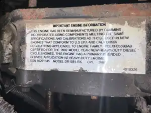 Used 2001 Cummins ISB Engine Core (Stock #P-30936)) Part Image