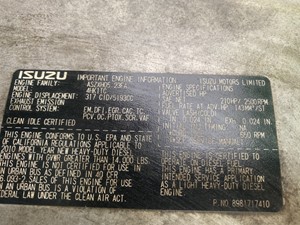 Core 2011 Isuzu 4HK1-TC Engine Core Image