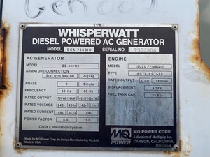 Used 2011 Genset (Stock #P-28119)) Part Image
