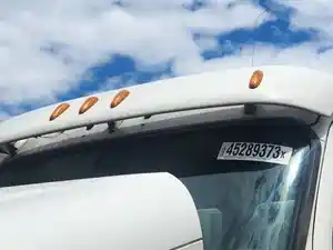 Used 2012 Freightliner Cascadia 125 Sun Visor (Stock #P-47373)) Part Image