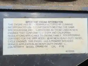 Core 2007 Cummins ISB Engine Core (Stock #P-85062)) Part Image