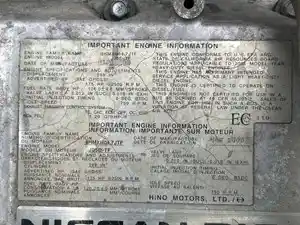 Core Hino J05D-TF Engine Core (Stock #P-99381)) Part Image