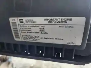 Used 2011 GM/Chev (HD) 6.0L Engine Assy (Stock #P-93837)) Part Image