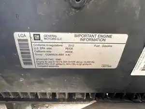 Used 2012 GM/Chev (HD) 4.8 Engine Assy (Stock #P-501590)) Part Image